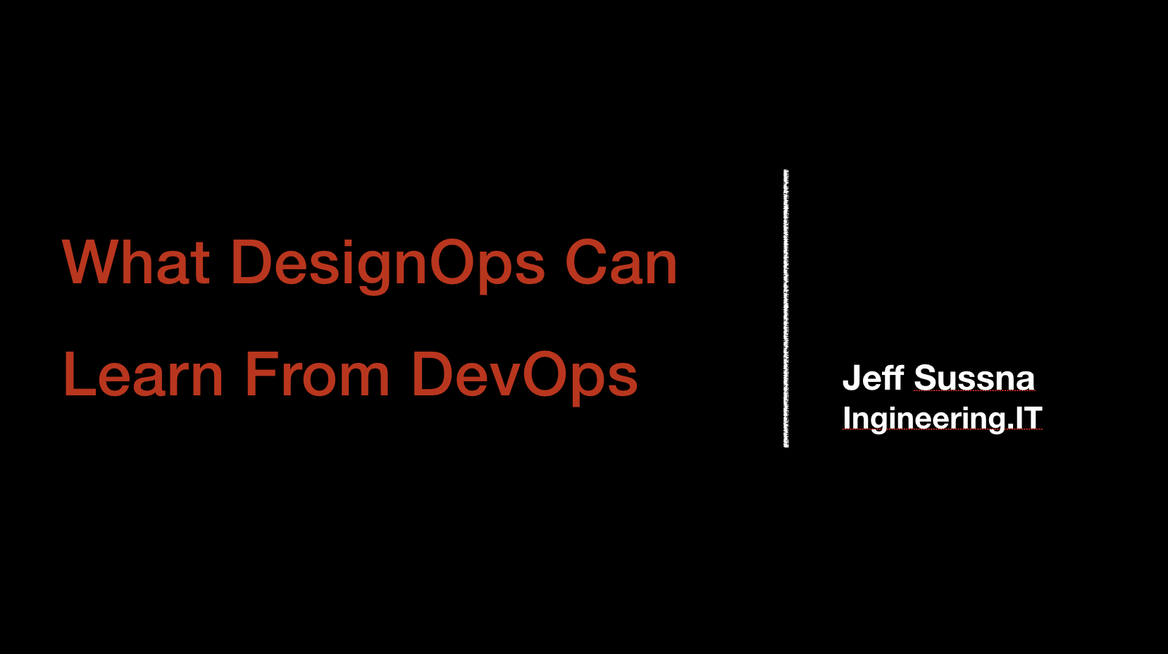 Learning from DevOps